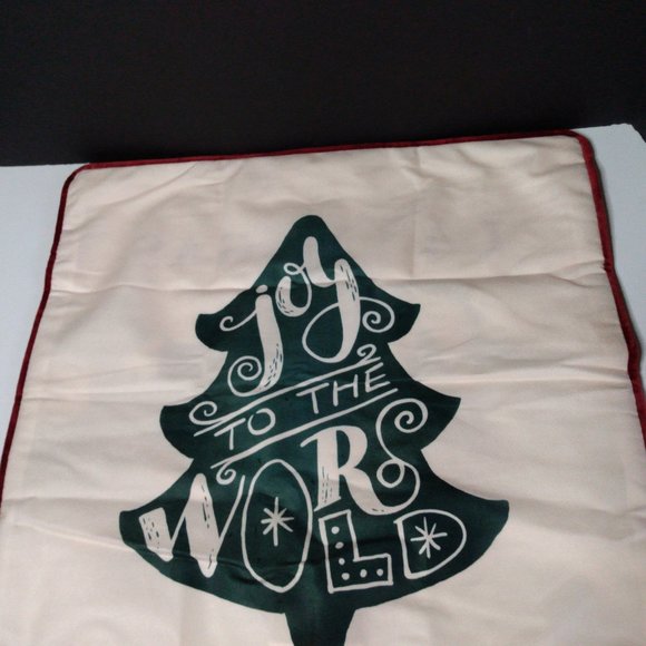 Santa Decorative Pillowcases 18"x18" Dual Sided Santa & Jot to the world - Picture 5 of 9